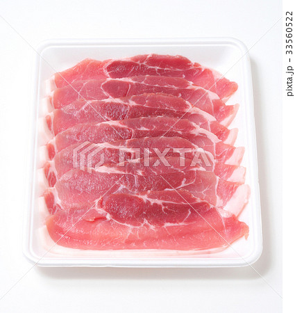 豚モモ肉生姜焼き用 300g の写真素材 33560522 Pixta