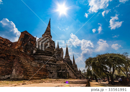 【アユタヤの世界遺産】　ワット・プラシーサンペット、バンコク、バスツアー 33561991