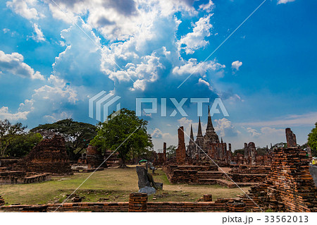 【アユタヤの世界遺産】　ワット・プラシーサンペット、バンコク、バスツアー 33562013