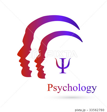 Profile vector silhouette with letter Psi inside 33562760