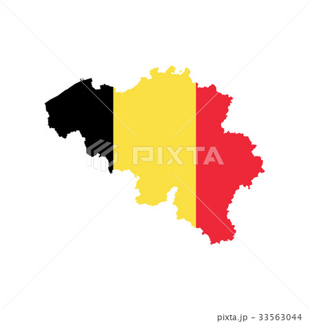 Belgium map and flag Belgium map and flag 33563044