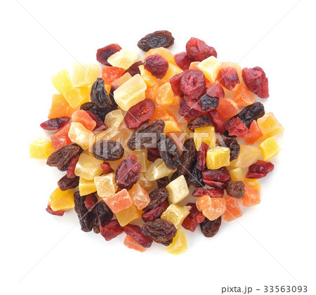 Dried fruits isolated on white 33563093