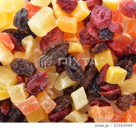 Mix of different dried fruits Mix of different dried fruits 33563094