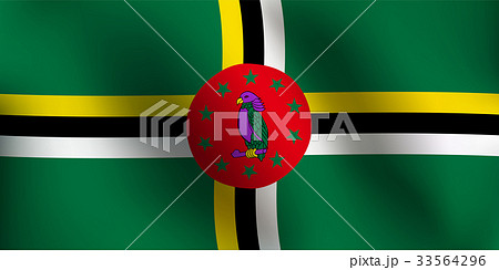 Flag of Dominica - Vector Illustration 33564296