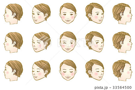 女子頭部180度 33564500