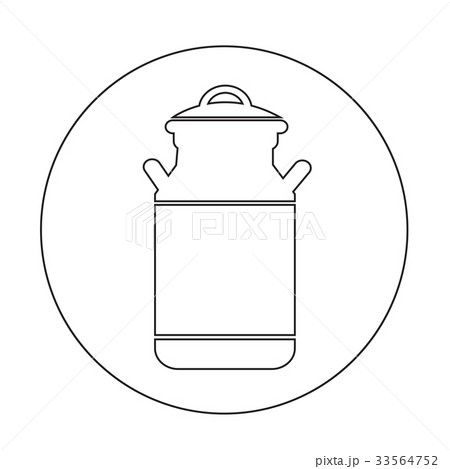 milk can icon illustration design 33564752
