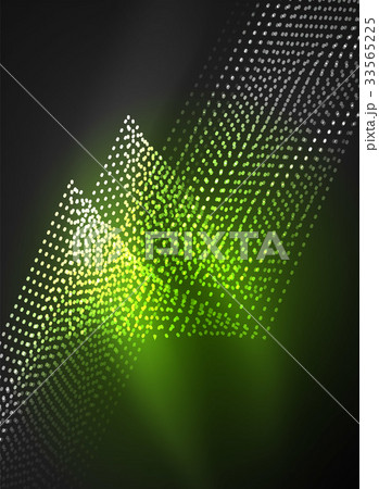 Glowing wave created with particles on dark color Glowing wave created with particles on dark color 33565225