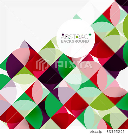 Modern geometrical abstract background circles 33565295