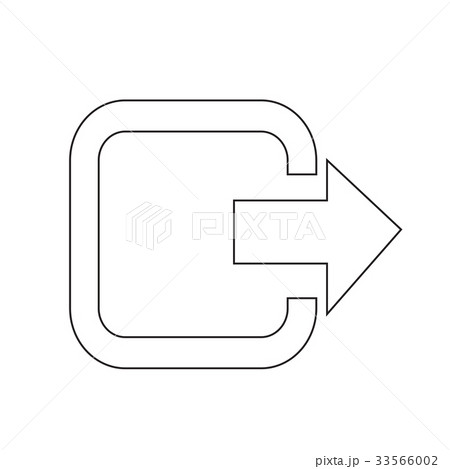Logout exit icon illustration design 33566002