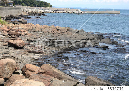 島原半島ジオパーク　早崎海岸 33567564