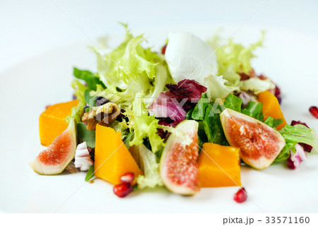 salad with figs and pumpkin salad with figs and pumpkin 33571160