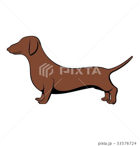 Dachshund icon cartoon 33576724