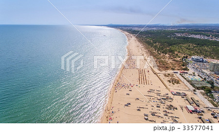 Aerial. The coastal spit of the Algarve, the 33577041