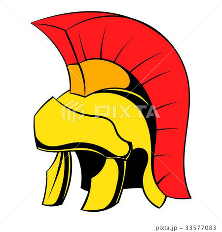 Roman legionary helmet icon cartoon Roman legionary helmet icon cartoon 33577083