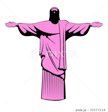 Rio de janeiro christ icon cartoon 33577219