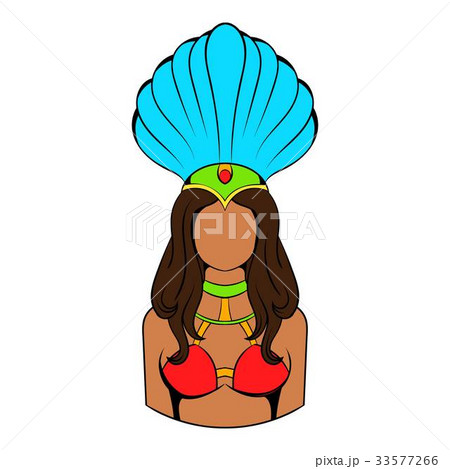 Samba girl icon cartoon Samba girl icon cartoon 33577266