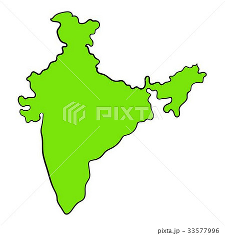 Map of India icon cartoon Map of India icon cartoon 33577996