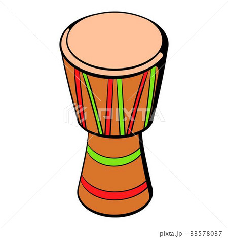 Australian ethnic drum icon cartoon 33578037