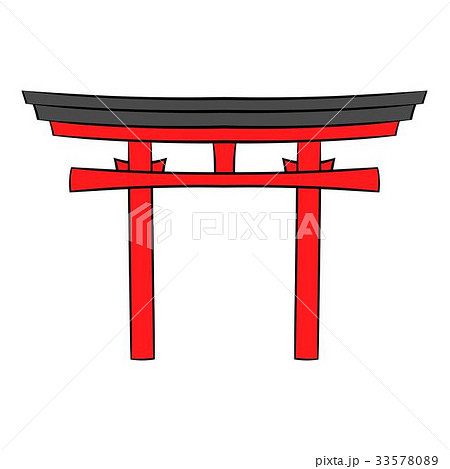 Japan gate icon cartoon Japan gate icon cartoon 33578089