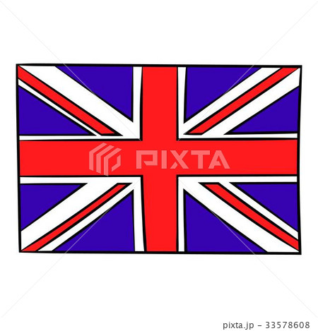 Great Britain flag icon cartoon 33578608