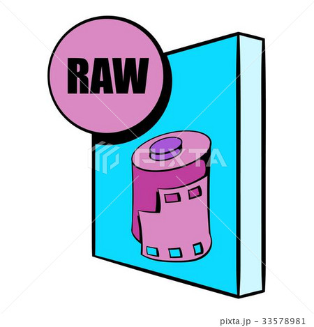 RAW file icon cartoonのイラスト素材 [33578981] - PIXTA