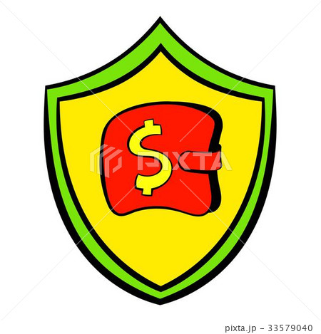 Insurance money icon cartoon 33579040