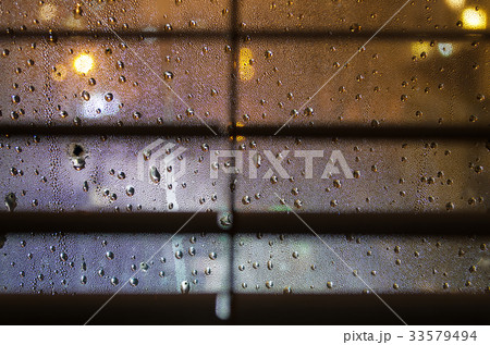 Water drops on window 33579494