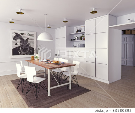modern dining room 33580892
