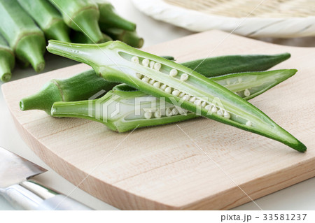 フレッシュなオクラ スライス フレッシュなオクラ スライス 33581237