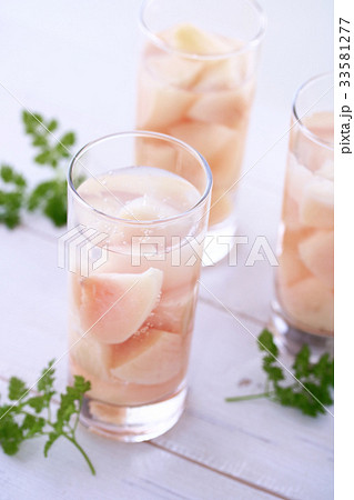 桃のコンポートゼリー 33581277