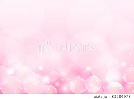 ピンク色シャボン玉背景のイラスト素材
