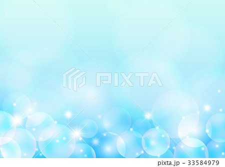 水色シャボン玉背景下グラデーションのイラスト素材 33584979 Pixta