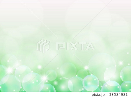 緑色シャボン玉背景下グラデーションのイラスト素材