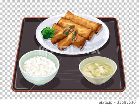 春巻き定食 33585530