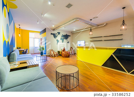 Hotel reception of hostel dormitory 33586252