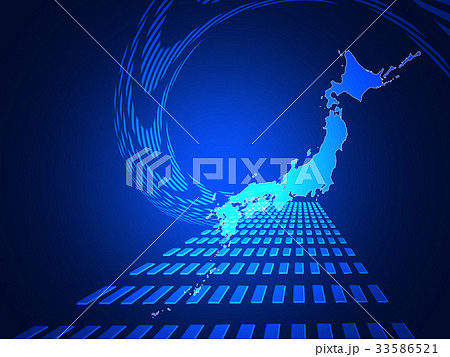 ビジネス日本　日本地図　ビジネス背景 33586521