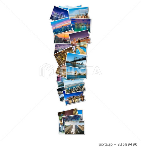 Punctuation mark made of new york photos 33589490