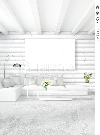 White bedroom minimal Interior design with wood White bedroom minimal Interior design with wood 33590006