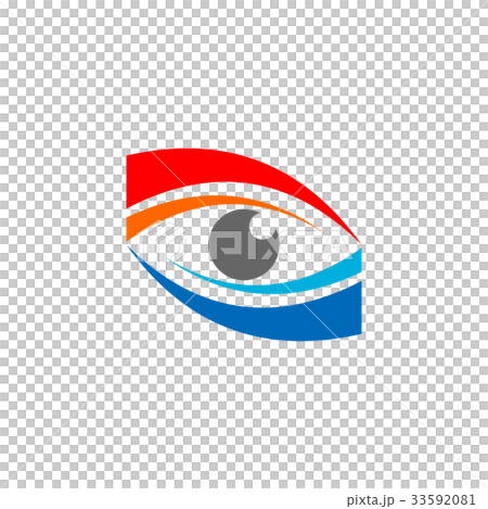 eye vision red blue logo symbol icon vector design 33592081