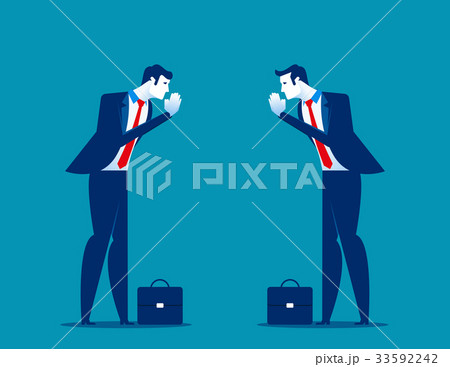 Business partners pay respect hands greeting. Business partners pay respect hands greeting. 33592242