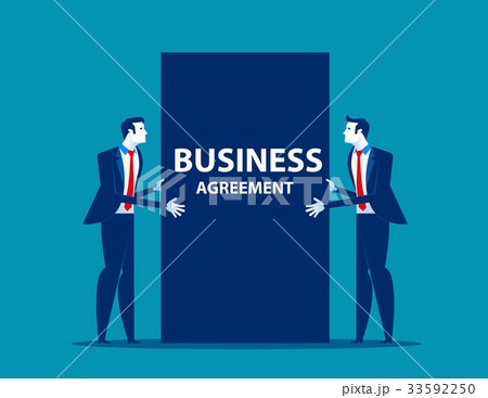 Business people and agreement of business. 33592250