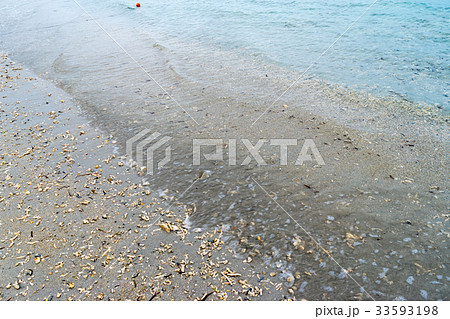 沖縄 海中道路ビーチの写真素材