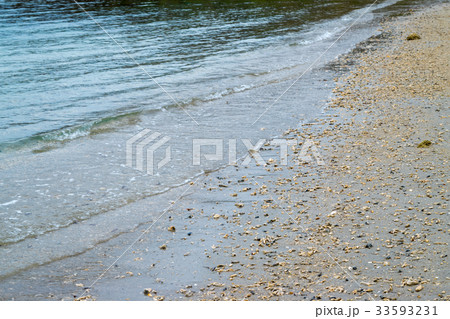 沖縄 海中道路ビーチの写真素材