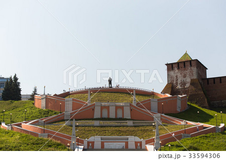 Nizhny Novgorod city, Russia. A panoramic view of Nizhny Novgorod city, Russia. A panoramic view of 33594306