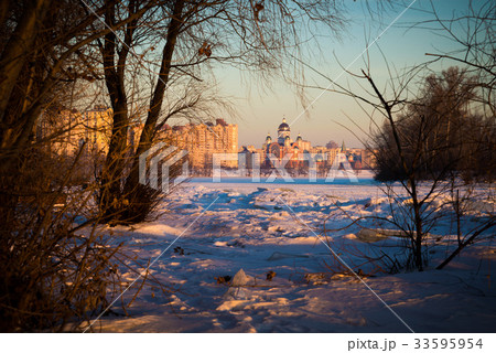 Church and Frozen River 33595954