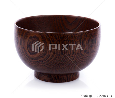 wooden bowl isolated on white background wooden bowl isolated on white background 33596313