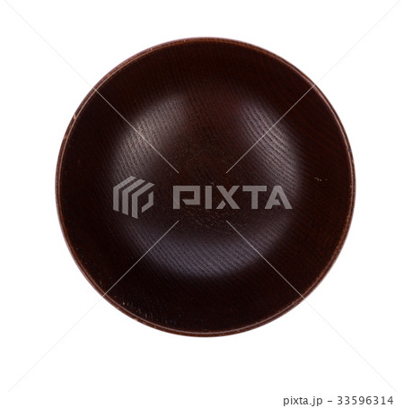 wooden bowl isolated on white background wooden bowl isolated on white background 33596314