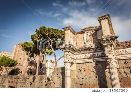 Detail of forum of Augustus in Rome Detail of forum of Augustus in Rome 33597099