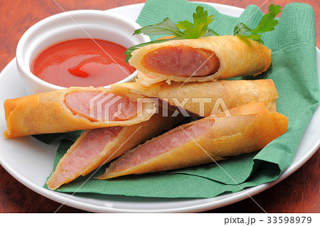 ソーセーの春巻き 33598979