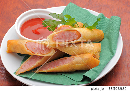 ソーセーの春巻き 33598982